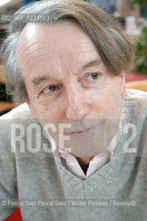 Writer Patrick Grainville at the Salon du Livre (Book Fair) in Paris, March 2006..Copyright©Pascal Saez.Pascal Saez/Writer Pictures/Rosebud2