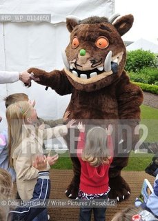 The Gruffalo, created by Julia Donaldson at Borders Book Festival, Melrose, Scottish Borders, 20/06/09...copyright©Colin Hattersley/Writer Pictures/Rosebud2