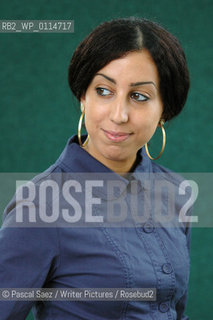 French writer Faiza Guene at the Edinburgh International Book Festival...Copyright©Pascal Saez/Writer Pictures/Rosebud2