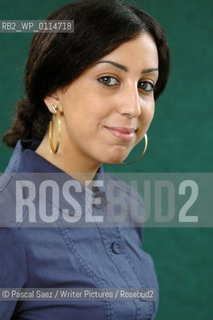 French writer Faiza Guene at the Edinburgh International Book Festival...Copyright©Pascal Saez/Writer Pictures/Rosebud2