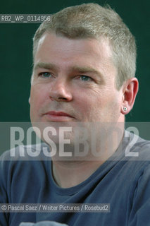Writer Mark Haddon, author of The Curious Incident Of The Dog At Night Time, and A Spot Of Bother, at the Edinburgh International Book Festival...Copyright©Pascal Saez/Writer Pictures/Rosebud2