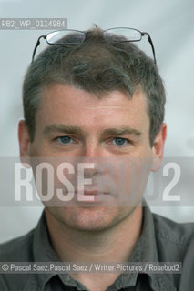 British writer Mark Haddon, author of The Curious Incident of the Dog in the Night-Time, which won numerous awards, among which the Whitbread Book of the Year 2004. Here at the Edinburgh International Book Festival 2004.                                ..Copyright©Pascal Saez.Pascal Saez/Writer Pictures/Rosebud2