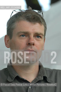 British writer Mark Haddon, author of The Curious Incident of the Dog in the Night-Time, which won numerous awards, among which the Whitbread Book of the Year 2004. Here at the Edinburgh International Book Festival 2004.                                ..Copyright©Pascal Saez.Pascal Saez/Writer Pictures/Rosebud2
