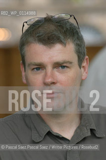 British writer Mark Haddon, author of The Curious Incident of the Dog in the Night-Time, which won numerous awards, among which the Whitbread Book of the Year 2004. Here at the Edinburgh International Book Festival 2004.                                ..Copyright©Pascal Saez.Pascal Saez/Writer Pictures/Rosebud2