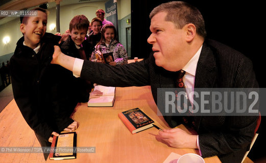 Daniel Handler - author of the Lemony Snicket.  Photographed  at the Queens Hall in Edinburgh reading to children and book signing copies of the books...copyright©Phil Wilkinson/TSPL/Writer Pictures/Rosebud2