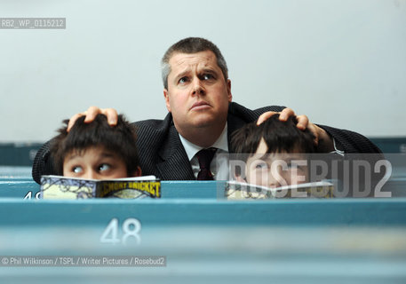 Daniel Handler - author of the Lemony Snicket.  Photographed  at the Queens Hall in Edinburgh reading to children and book signing copies of the books...copyright©Phil Wilkinson/TSPL/Writer Pictures/Rosebud2
