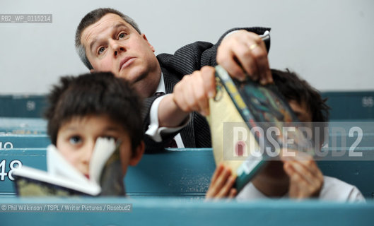Daniel Handler - author of the Lemony Snicket.  Photographed  at the Queens Hall in Edinburgh reading to children and book signing copies of the books...copyright©Phil Wilkinson/TSPL/Writer Pictures/Rosebud2