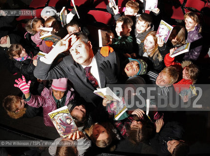 Daniel Handler - author of the Lemony Snicket.  Photographed  at the Queens Hall in Edinburgh reading to children and book signing copies of the books...copyright©Phil Wilkinson/TSPL/Writer Pictures/Rosebud2
