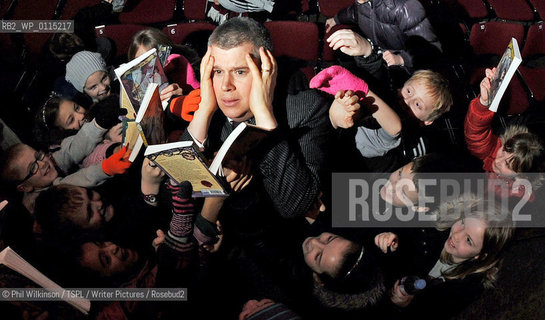 Daniel Handler - author of the Lemony Snicket.  Photographed  at the Queens Hall in Edinburgh reading to children and book signing copies of the books...copyright©Phil Wilkinson/TSPL/Writer Pictures/Rosebud2