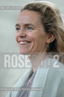 24 August 2005-Edinburgh,UK- British writer Justine Hardy, author of the novel Bollywood Boy..at the Edinburgh International Book Festival..Copyright©Pascal S/Writer Pictures/Rosebud2