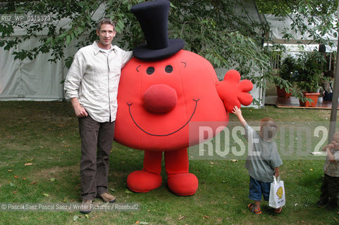 British writer Adam Hargreaves, author of the Mr Men, with one of his creations at the Edinburgh International Book Festival 2003...Copyright©Pascal Saez.Pascal Saez/Writer Pictures/Rosebud2
