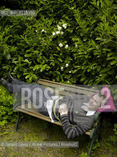 Nick Harkaway  , novelist and Screenwriter photographed at his London home....Copyright©Geraint Lewis/Writer Pictures/Rosebud2