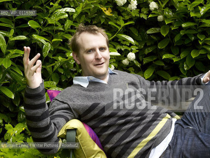 Nick Harkaway  , novelist and Screenwriter photographed at his London home....Copyright©Geraint Lewis/Writer Pictures/Rosebud2