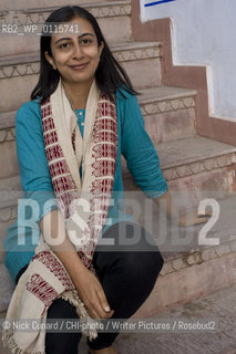 Anjum Hasan Indian based up and coming writer..Final day of the 5th DSC Jaipur Literature Festival, Rajastan India , 21-25 Jan 2010 one of the leading literature festivals in Asia a mix of panel discussions, lectures and readings by world renowned authors . Music also figures prominently in the evening programme...copyright©Nick Cunard/CHI-photo/Writer Pictures/Rosebud2