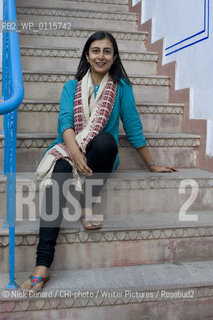 Anjum Hasan Indian based up and coming writer..Final day of the 5th DSC Jaipur Literature Festival, Rajastan India , 21-25 Jan 2010 one of the leading literature festivals in Asia a mix of panel discussions, lectures and readings by world renowned authors . Music also figures prominently in the evening programme...copyright©Nick Cunard/CHI-photo/Writer Pictures/Rosebud2