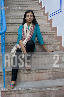 Anjum Hasan Indian based up and coming writer..Final day of the 5th DSC Jaipur Literature Festival, Rajastan India , 21-25 Jan 2010 one of the leading literature festivals in Asia a mix of panel discussions, lectures and readings by world renowned authors . Music also figures prominently in the evening programme...copyright©Nick Cunard/CHI-photo/Writer Pictures/Rosebud2