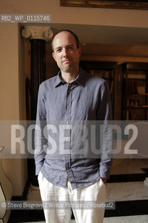 Adam Haslett, American fiction writer, in Capri for the Conversations, Le Conversazioni, Capri, Campania, Italy. 4 July 2010..copyright©Steve Bisgrove/Writer Pictures/Rosebud2
