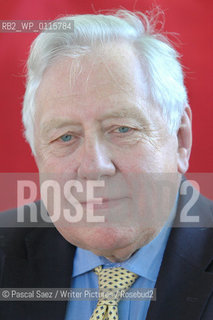 Writer Roy Hattersley at the Edinburgh International Book Festival...Copyright©Pascal Saez/Writer Pictures/Rosebud2