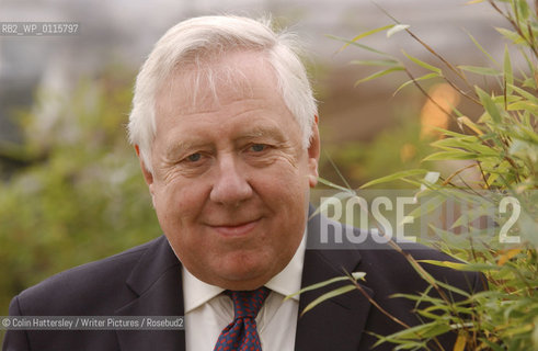 Veteran writer and politician Roy Hattersley, who appeared at Edinburghs Book Festival  ..copyright©Colin Hattersley/Writer Pictures/Rosebud2