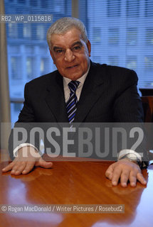 Archaelogist, Dr Zahi Hawass at the London Credit Suisse offices near Canary Wharf, East London..©Rogan MacDonald/Writer Pictures/Rosebud2