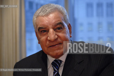 Archaelogist, Dr Zahi Hawass at the London Credit Suisse offices near Canary Wharf, East London..©Rogan MacDonald/Writer Pictures/Rosebud2