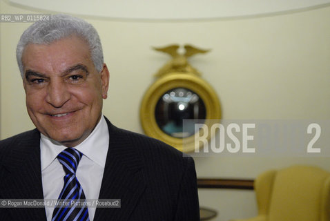 Archaelogist, Dr Zahi Hawass at the London Credit Suisse offices near Canary Wharf, East London..©Rogan MacDonald/Writer Pictures/Rosebud2