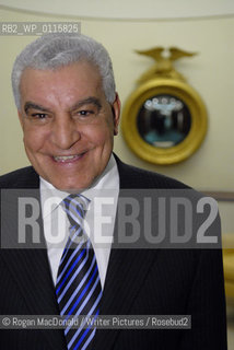 Archaelogist, Dr Zahi Hawass at the London Credit Suisse offices near Canary Wharf, East London..©Rogan MacDonald/Writer Pictures/Rosebud2