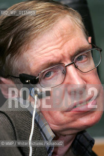 The worlds most famous scientist Prof Stephen Hawking and author of Brief History of Time ..copyright©MMP/Writer Pictures/Rosebud2