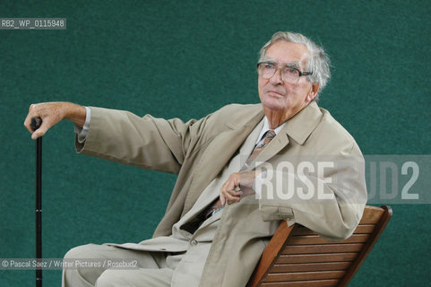 Writer and politician Denis Healey at the Edinburgh International Book Festival...Copyright©Pascal Saez/Writer Pictures/Rosebud2