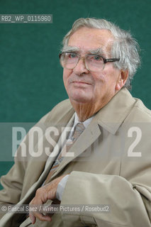 Writer and politician Denis Healey at the Edinburgh International Book Festival...Copyright©Pascal Saez/Writer Pictures/Rosebud2