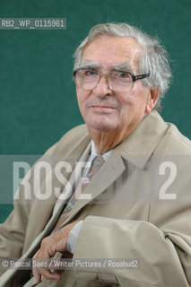 Writer and politician Denis Healey at the Edinburgh International Book Festival...Copyright©Pascal Saez/Writer Pictures/Rosebud2