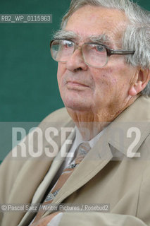 Writer and politician Denis Healey at the Edinburgh International Book Festival...Copyright©Pascal Saez/Writer Pictures/Rosebud2