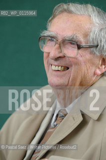 Writer and politician Denis Healey at the Edinburgh International Book Festival...Copyright©Pascal Saez/Writer Pictures/Rosebud2