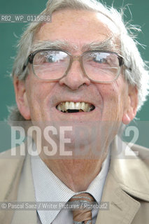 Writer and politician Denis Healey at the Edinburgh International Book Festival...Copyright©Pascal Saez/Writer Pictures/Rosebud2