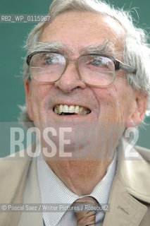 Writer and politician Denis Healey at the Edinburgh International Book Festival...Copyright©Pascal Saez/Writer Pictures/Rosebud2