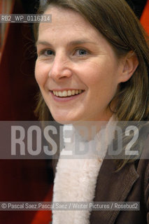 Writer Domitille Heron at the Salon du Livre (Book Fair) in Paris, March 2006..Copyright©Pascal Saez.Pascal Saez/Writer Pictures/Rosebud2