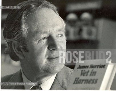 Vet turned author James Herriot, aka Alf Wight, in Glasgow, Scotland to publicise his new book Vet in Harness, October 18, 1974...copyright©TSPL/Writer Pictures/Rosebud2