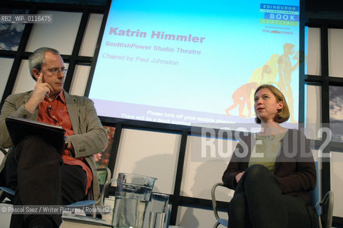 German writer Katrin Himmler, whose great-uncle was Heinrich Himmler, at the Edinburgh International Book Festival 2007. ..Copyright©Pascal Saez/Writer Pictures/Rosebud2