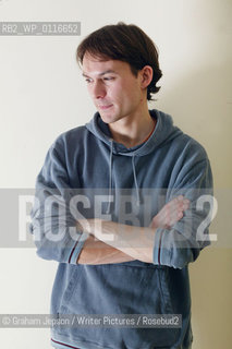 Peter Hobbs at his London home.  He has been shortlisted for the Whitbread First Novel Category...Copyright©Graham Jepson/Writer Pictures/Rosebud2