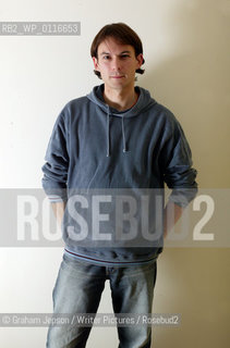 Peter Hobbs at his London home.  He has been shortlisted for the Whitbread First Novel Category...Copyright©Graham Jepson/Writer Pictures/Rosebud2