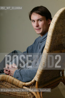 Peter Hobbs at his London home.  He has been shortlisted for the Whitbread First Novel Category...Copyright©Graham Jepson/Writer Pictures/Rosebud2