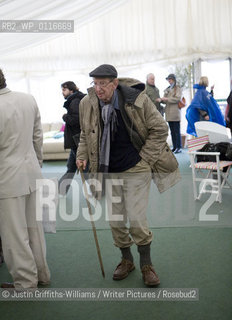 Historian Eric Hobsbawm pictured in the green room at the Hay Festival...copyright©Justin Griffiths-Williams/Writer Pictures/Rosebud2