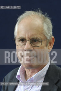 Simon Hoggart at the Edinburgh Book Festival, ..copyright©Colin Hattersley/Writer Pictures/Rosebud2