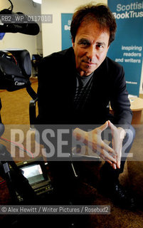 Anthony Horowitz discusses his latest book Necropolis in front of an audience of Edinburgh Schoolchildren while simultaneously being broadcast over the internet to over 10000 school children around Scotland..Copyright©Alex Hewitt/Writer Pictures/Rosebud2