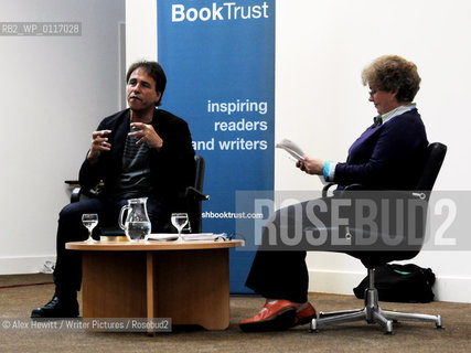 Anthony Horowitz discusses his latest book Necropolis in front of an audience of Edinburgh Schoolchildren while simultaneously being broadcast over the internet to over 10000 school children around Scotland..Copyright©Alex Hewitt/Writer Pictures/Rosebud2
