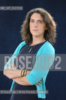 Writer Bettany Hugues at the Edinburgh International Book Festival...Copyright©Pascal Saez/Writer Pictures/Rosebud2