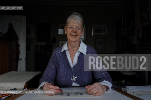 Author & Illustrator Shirley Hughes  in her London home..copyright©Neil Hanna/TSPL/Writer Pictures/Rosebud2