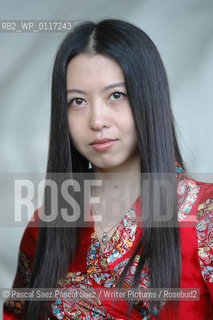 Chinese writer Wei Hui, author of Shanghai Baby at the Edinburgh International Book Festival 2005..Copyright©Pascal Saez.Pascal Saez/Writer Pictures/Rosebud2