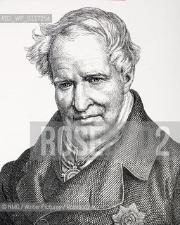 Alexander von Humbolt (1769-1859) Naturalist..Copyright©NMG/Writer Pictures/Rosebud2