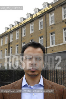 Ed Husain in the market in front of the London Hospital in Whitechapel..©Rogan MacDonald/Writer Pictures/Rosebud2